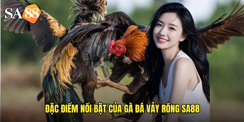 Đặc điểm nổi bật của gà đá vảy rồng sa88
